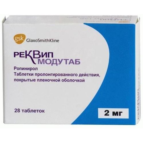 РЕКВИП МОДУТАБ ТАБЛЕТКИ ПРОЛОНГИРОВАННОГО ДЕЙСТВИЯ ПОКРЫТЫЕ ПЛЕНОЧНОЙ ОБОЛОЧКОЙ 2 МГ   №28