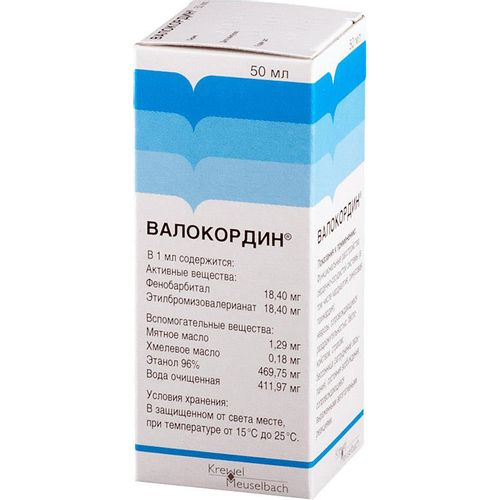 ВАЛОКОРДИН КАПЛИ ДЛЯ ПРИЕМА ВНУТРЬ  50 МЛ №1
