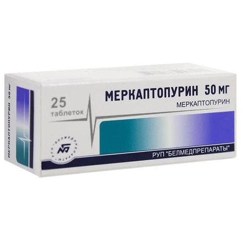 МЕРКАПТОПУРИН ТАБЛЕТКИ 50 МГ   №25