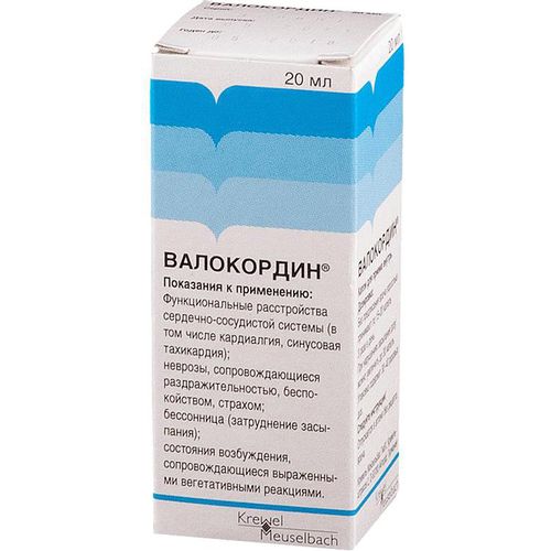 ВАЛОКОРДИН КАПЛИ ДЛЯ ПРИЕМА ВНУТРЬ  20 МЛ №1