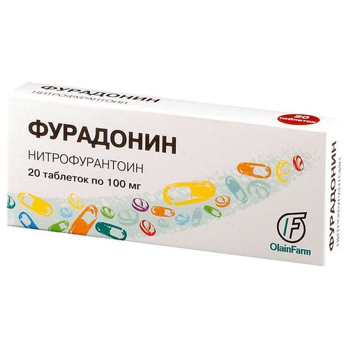 ФУРАДОНИН ТАБЛЕТКИ 100 МГ №20