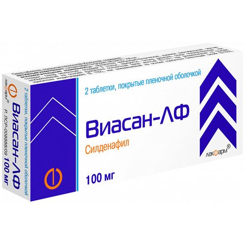 ВИАСАН-ЛФ ТАБЛЕТКИ ПОКРЫТЫЕ ПЛЕНОЧНОЙ ОБОЛОЧКОЙ 100 МГ   №2