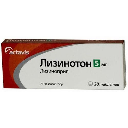 ЛИЗИНОТОН ТАБЛЕТКИ 5 МГ   №28