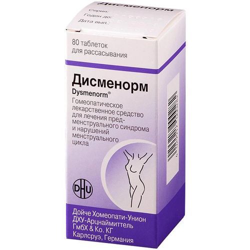 ДИСМЕНОРМ ТАБЛЕТКИ ГОМЕОПАТИЧЕСКИЕ ДЛЯ РАССАСЫВАНИЯ    №80