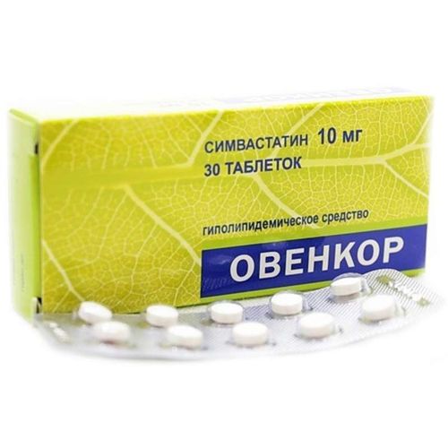ОВЕНКОР ТАБЛЕТКИ ПОКРЫТЫЕ ОБОЛОЧКОЙ 10 МГ   №30