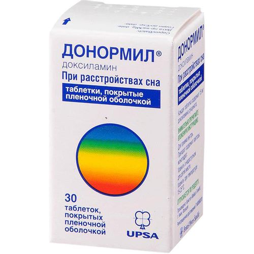 ДОНОРМИЛ ТАБЛЕТКИ ПОКРЫТЫЕ ОБОЛОЧКОЙ 15 МГ   №30