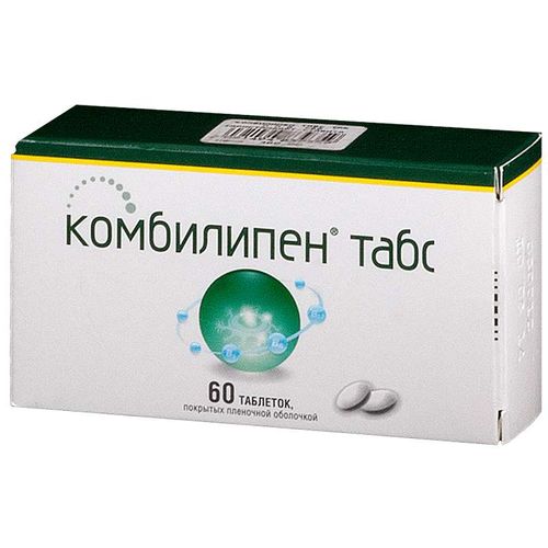 КОМБИЛИПЕН ТАБС ТАБЛЕТКИ ПОКРЫТЫЕ ПЛЕНОЧНОЙ ОБОЛОЧКОЙ    №60