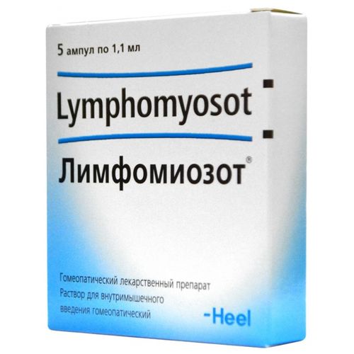 ЛИМФОМИОЗОТ РАСТВОР ДЛЯ ИНЪЕКЦИЙ ГОМЕОПАТИЧЕСКИЙ 1,1 МЛ №5