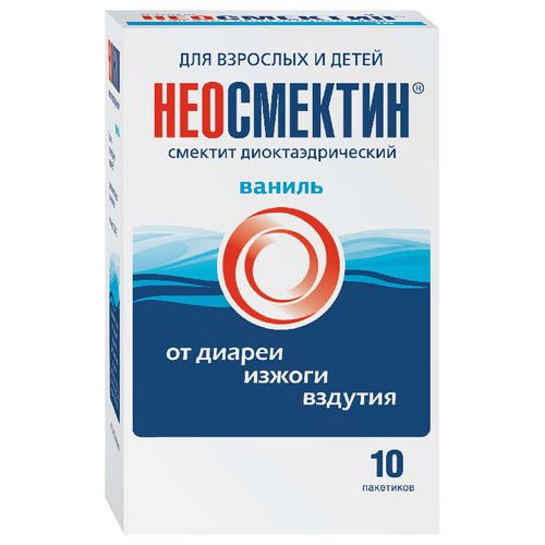 НЕОСМЕКТИН ПОРОШОК ДЛЯ ПРИГОТОВЛЕНИЯ СУСПЕНЗИИ ДЛЯ ПРИЕМА ВНУТРЬ [ВАНИЛЬНЫЙ] 3 Г   №10