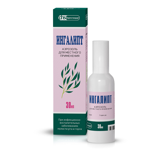 ИНГАЛИПТ АЭРОЗОЛЬ ДЛЯ МЕСТНОГО ПРИМЕНЕНИЯ  30 МЛ №1