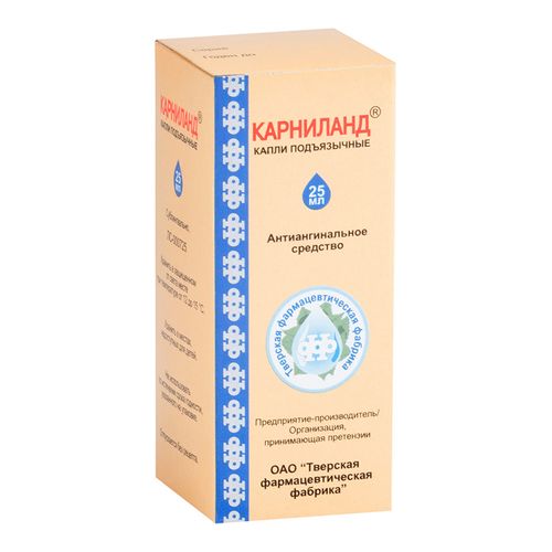 КАРНИЛАНД КАПЛИ ПОДЪЯЗЫЧНЫЕ 25 МЛ №1
