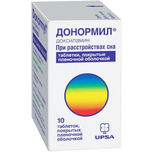ДОНОРМИЛ ТАБЛЕТКИ ПОКРЫТЫЕ ОБОЛОЧКОЙ 15 МГ   №10