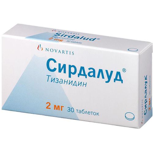 СИРДАЛУД ТАБЛЕТКИ 2 МГ   №30