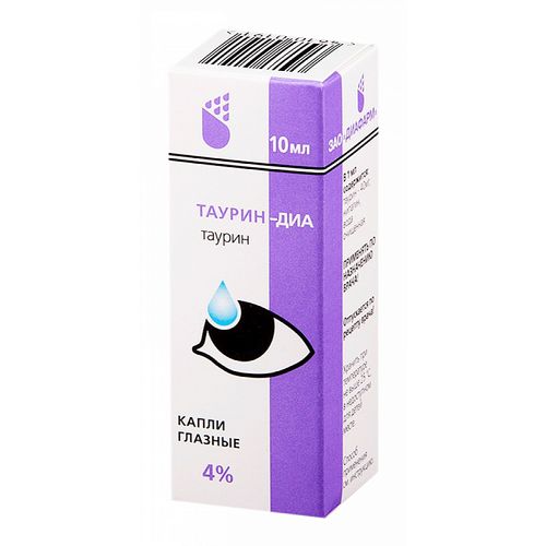 ТАУРИН-ДИА КАПЛИ ГЛАЗНЫЕ 4% 10 МЛ №1