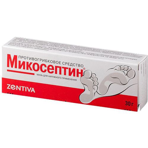 МИКОСЕПТИН МАЗЬ ДЛЯ НАРУЖНОГО ПРИМЕНЕНИЯ  30 Г №1