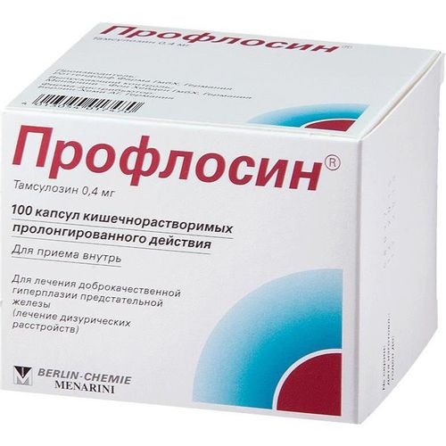 ПРОФЛОСИН КАПСУЛЫ КИШЕЧНОРАСТВОРИМЫЕ ПРОЛОНГИРОВАННОГО ДЕЙСТВИЯ 0,4 МГ   №100