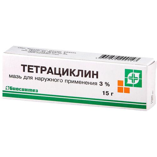 ТЕТРАЦИКЛИН МАЗЬ ДЛЯ НАРУЖНОГО ПРИМЕНЕНИЯ 3% 15 Г №1