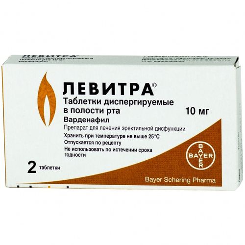 ЛЕВИТРА ОДТ ТАБЛЕТКИ ДИСПЕРГИРУЕМЫЕ В ПОЛОСТИ РТА 10 МГ   №2