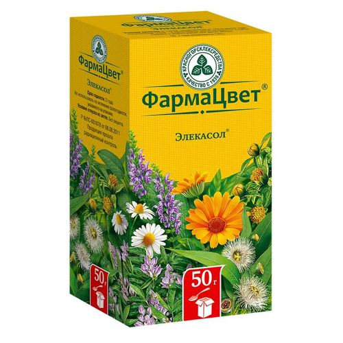 ЭЛЕКАСОЛ ЛЕКАРСТВЕННОЕ РАСТИТЕЛЬНОЕ СЫРЬЕ  50 Г №1