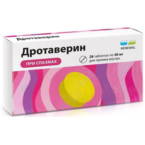 ДРОТАВЕРИН РЕНЕВАЛ ТАБЛЕТКИ 40 МГ   №28