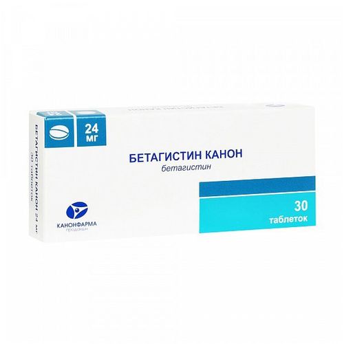 БЕТАГИСТИН КАНОН ТАБЛЕТКИ 24 МГ   №30