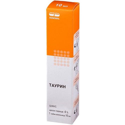 ТАУРИН РЕНЕВАЛ КАПЛИ ГЛАЗНЫЕ 4% 1 МЛ №10