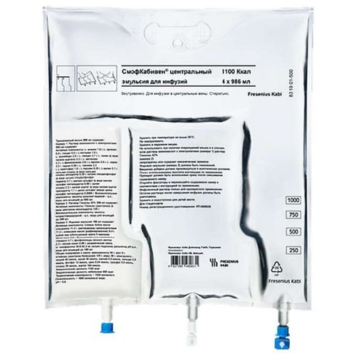 СМОФКАБИВЕН ЦЕНТРАЛЬНЫЙ ЭМУЛЬСИЯ ДЛЯ ИНФУЗИЙ 986 МЛ №4