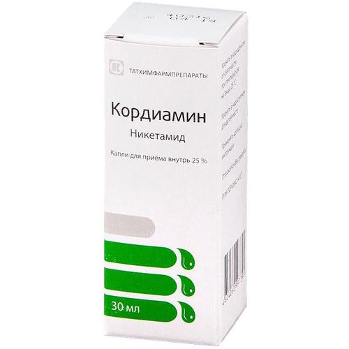 КОРДИАМИН КАПЛИ ДЛЯ ПРИЕМА ВНУТРЬ 25% 30 МЛ №1