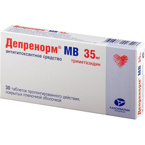 ДЕПРЕНОРМ МВ ТАБЛЕТКИ С МОДИФИЦИРОВАННЫМ ВЫСВОБОЖДЕНИЕМ ПОКРЫТЫЕ ОБОЛОЧКОЙ 35 МГ №30