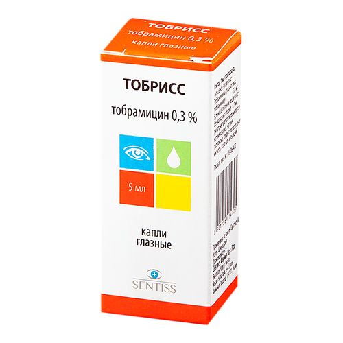 ТОБРИСС КАПЛИ ГЛАЗНЫЕ 0,3% 5 МЛ №1