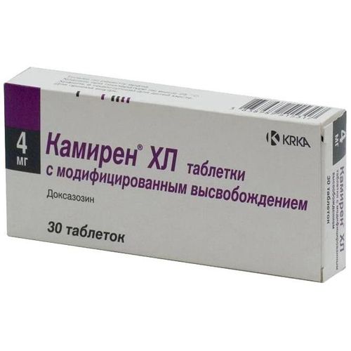 КАМИРЕН ХЛ ТАБЛЕТКИ С ПРОЛОНГИРОВАННЫМ ВЫСВОБОЖДЕНИЕМ ПОКРЫТЫЕ ПЛЕНОЧНОЙ ОБОЛОЧКОЙ 4 МГ   №30