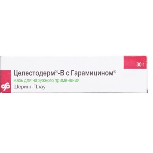 ЦЕЛЕСТОДЕРМ-В С ГАРАМИЦИНОМ МАЗЬ ДЛЯ НАРУЖНОГО ПРИМЕНЕНИЯ  30 Г №1