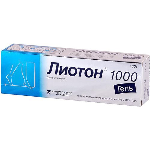 ЛИОТОН 1000 ГЕЛЬ ДЛЯ НАРУЖНОГО ПРИМЕНЕНИЯ 1 ТЫС.МЕ/Г 100 Г №1