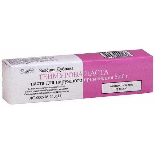 ТЕЙМУРОВА ПАСТА ПАСТА ДЛЯ НАРУЖНОГО ПРИМЕНЕНИЯ  50 Г №1