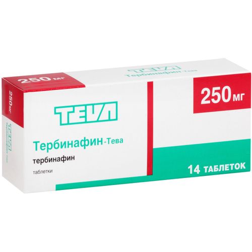ТЕРБИНАФИН-ТЕВА ТАБЛЕТКИ 250 МГ   №14