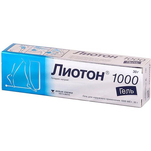ЛИОТОН 1000 ГЕЛЬ ДЛЯ НАРУЖНОГО ПРИМЕНЕНИЯ 1 ТЫС.МЕ/Г 30 Г №1