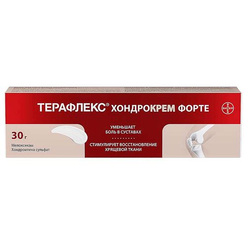 ТЕРАФЛЕКС ХОНДРОКРЕМ ФОРТЕ КРЕМ ДЛЯ НАРУЖНОГО ПРИМЕНЕНИЯ 1%+5% 30 Г №1
