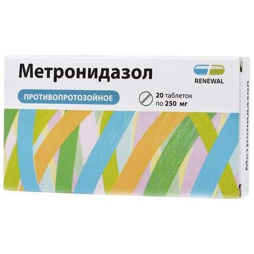 МЕТРОНИДАЗОЛ РЕНЕВАЛ ТАБЛЕТКИ 250 МГ №20