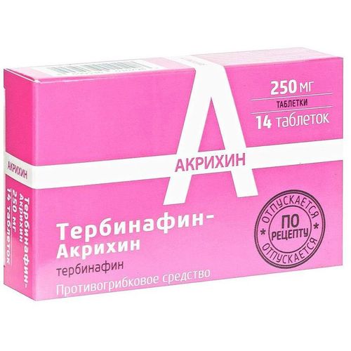 ТЕРБИНАФИН-АКРИХИН ТАБЛЕТКИ 250 МГ   №14