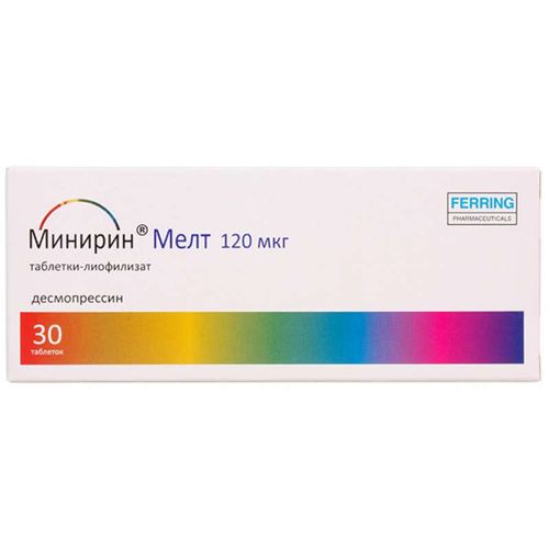 МИНИРИН МЕЛТ ТАБЛЕТКИ ПОДЪЯЗЫЧНЫЕ 120 МКГ   №30
