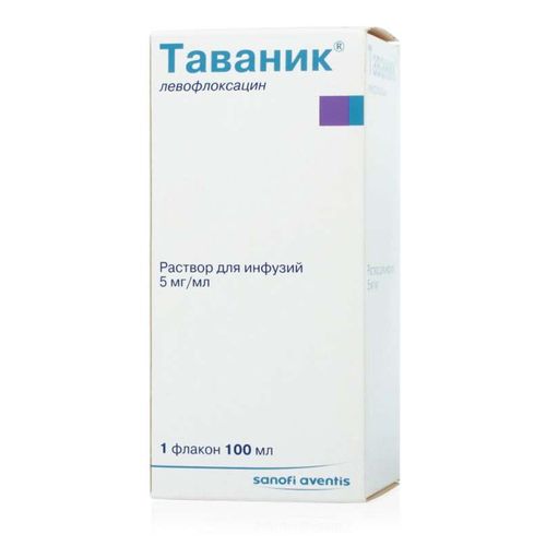 ТАВАНИК РАСТВОР ДЛЯ ИНФУЗИЙ 5 МГ/МЛ 100 МЛ №1