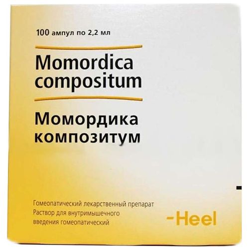 МОМОРДИКА КОМПОЗИТУМ РАСТВОР ДЛЯ ИНЪЕКЦИЙ ГОМЕОПАТИЧЕСКИЙ  2,2 МЛ №100