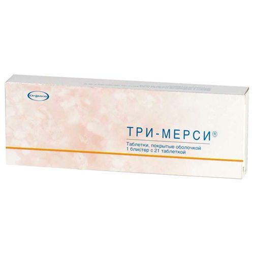 ТРИ-МЕРСИ ТАБЛЕТКИ ПОКРЫТЫЕ ПЛЕНОЧНОЙ ОБОЛОЧКОЙ    №21