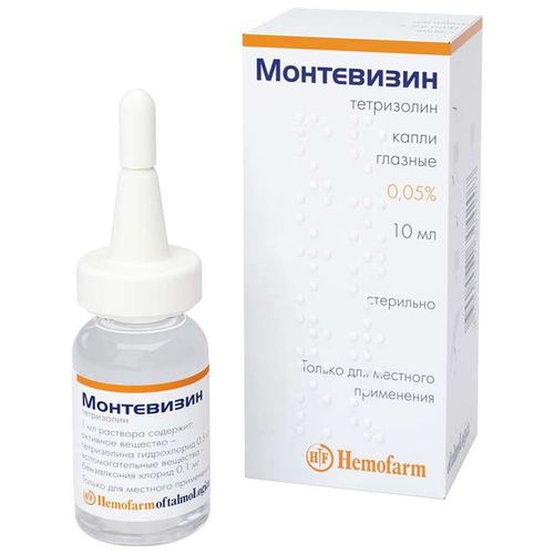 МОНТЕВИЗИН КАПЛИ ГЛАЗНЫЕ 0,05% 10 МЛ №1