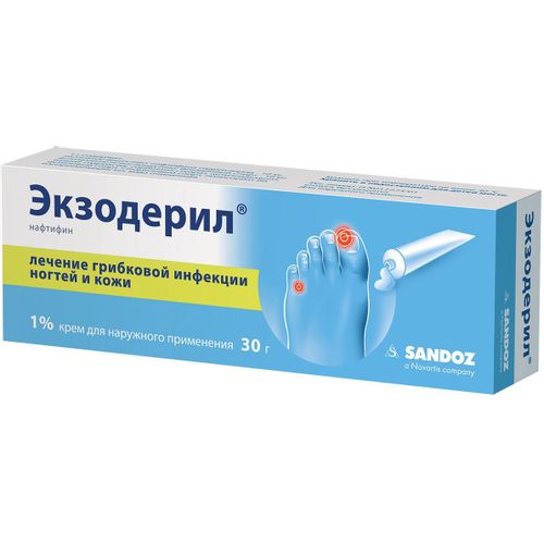 ЭКЗОДЕРИЛ КРЕМ ДЛЯ НАРУЖНОГО ПРИМЕНЕНИЯ 1% 30 Г №1