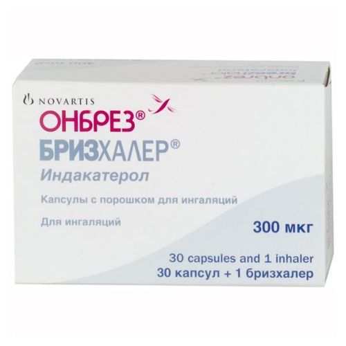 ОНБРЕЗ БРИЗХАЛЕР КАПСУЛЫ С ПОРОШКОМ ДЛЯ ИНГАЛЯЦИЙ 300 МКГ   №30
