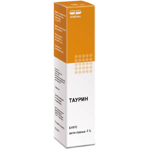 ТАУРИН РЕНЕВАЛ КАПЛИ ГЛАЗНЫЕ 4% 10 МЛ №1