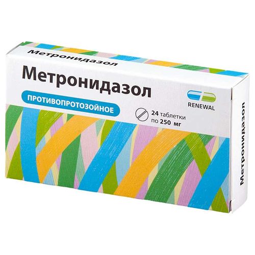 МЕТРОНИДАЗОЛ РЕНЕВАЛ ТАБЛЕТКИ 250 МГ №24