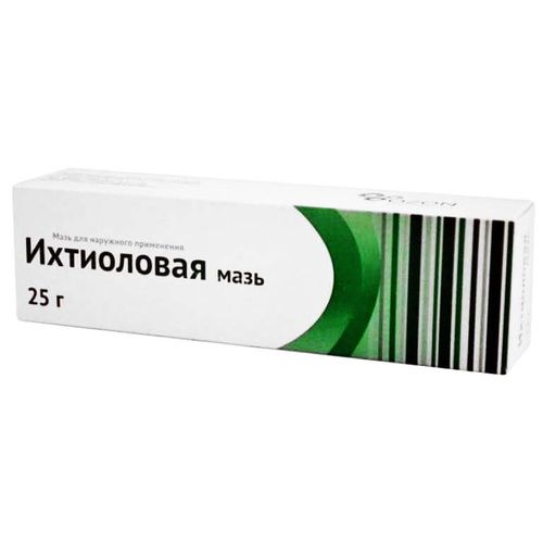 ИХТИОЛ МАЗЬ ДЛЯ НАРУЖНОГО ПРИМЕНЕНИЯ 10% 25 Г №1