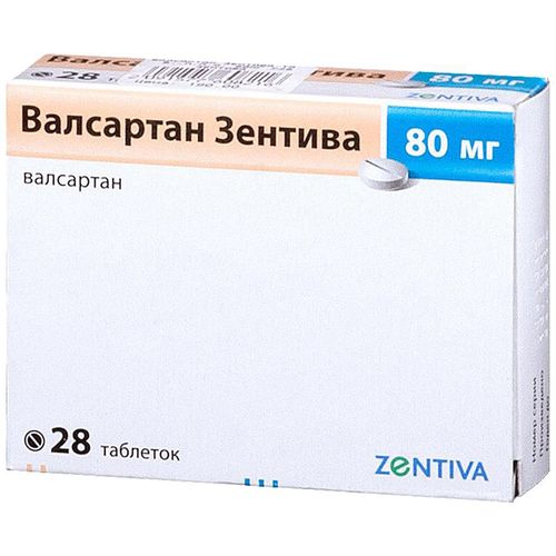 ВАЛСАРТАН САНОФИ ТАБЛЕТКИ ПОКРЫТЫЕ ПЛЕНОЧНОЙ ОБОЛОЧКОЙ 80 МГ   №28